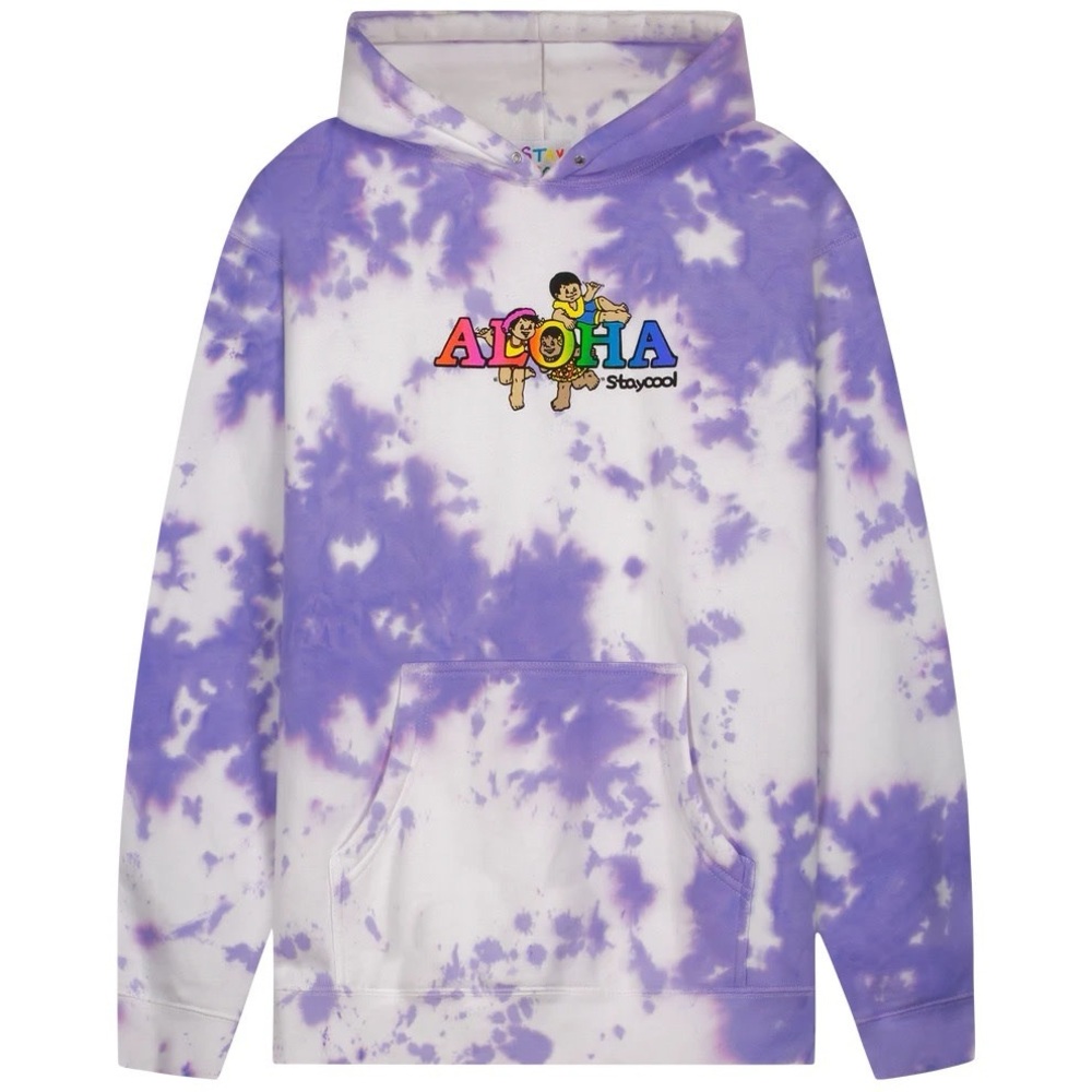 STAYCOOL ‘ALOHA’ UNISEX Purple Tie-Dye Hoodie